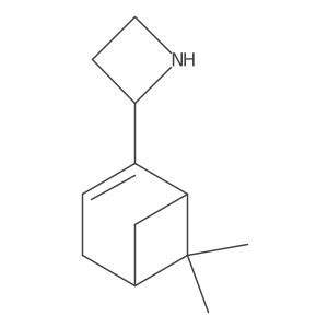 2-{6,6-Dimethylbicyclo[3.1.1]hept-2-en-2-yl}azetidine结构式