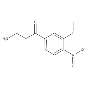 3-Amino-1-(3-methoxy-4-nitrophenyl)propan-1-one Structure