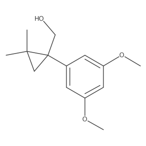 [1-(3,5-Dimethoxyphenyl)-2,2-dimethylcyclopropyl]methanol Structure