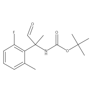 tert-butyl N-[2-(2-fluoro-6-methylphenyl)-1-oxopropan-2-yl]carbamate结构式