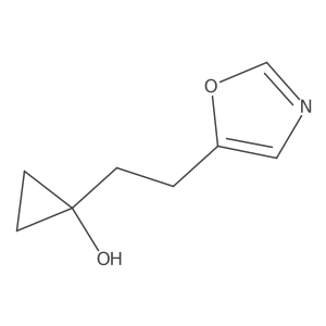 1-[2-(1,3-Oxazol-5-yl)ethyl]cyclopropan-1-ol Structure