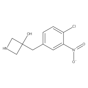 3-[(4-Chloro-3-nitrophenyl)methyl]azetidin-3-ol结构式