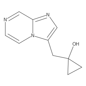 1-({Imidazo[1,2-a]pyrazin-3-yl}methyl)cyclopropan-1-ol Structure