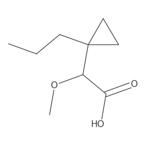 2-Methoxy-2-(1-propylcyclopropyl)acetic acid Structure