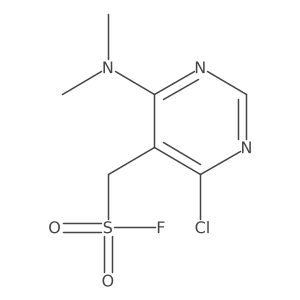 [4-Chloro-6-(dimethylamino)pyrimidin-5-yl]methanesulfonyl fluoride Structure