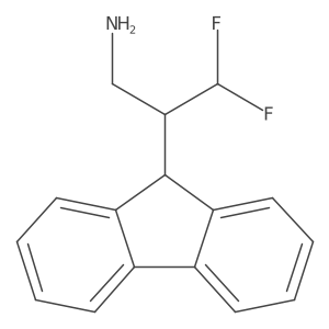 2-(9H-fluoren-9-yl)-3,3-difluoropropan-1-amine结构式