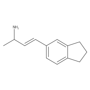 4-(2,3-dihydro-1H-inden-5-yl)but-3-en-2-amine结构式