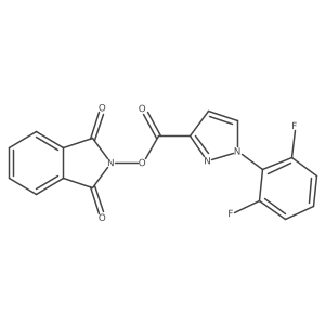 1,3-dioxo-2,3-dihydro-1H-isoindol-2-yl 1-(2,6-difluorophenyl)-1H-pyrazole-3-carboxylate结构式