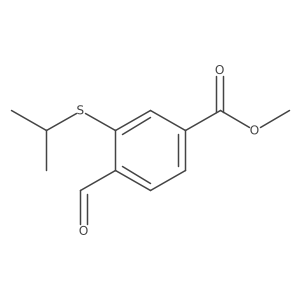 Methyl 4-formyl-3-propan-2-ylsulfanylbenzoate Structure