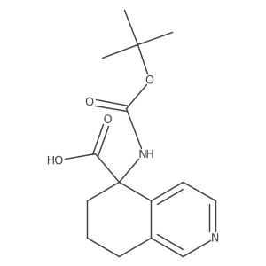 5-{[(Tert-butoxy)carbonyl]amino}-5,6,7,8-tetrahydroisoquinoline-5-carboxylic acid Structure