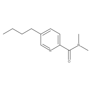 5-Butyl-N,N-dimethyl-2-pyridinecarboxamide结构式