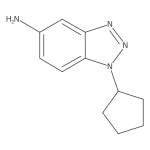 1-cyclopentyl-1H-1,2,3-benzotriazol-5-amine结构式