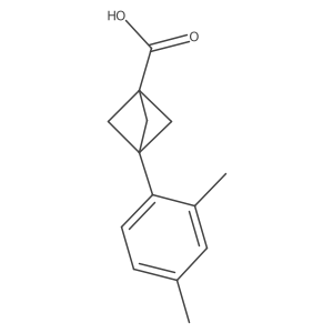 3-(2,4-Dimethylphenyl)bicyclo[1.1.1]pentane-1-carboxylic acid Structure