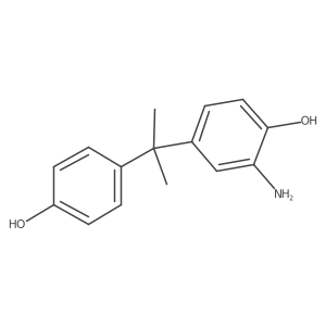 2-Amino-4-[1-(4-hydroxyphenyl)-1-methylethyl]phenol Structure