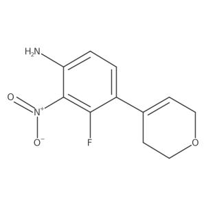 4-(3,6-dihydro-2H-pyran-4-yl)-3-fluoro-2-nitroBenzenamine Structure