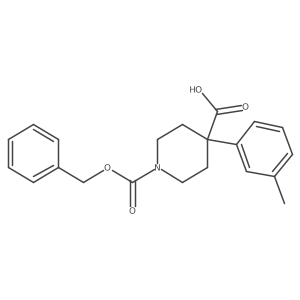 1-[(Benzyloxy)carbonyl]-4-(3-methylphenyl)piperidine-4-carboxylic acid Structure