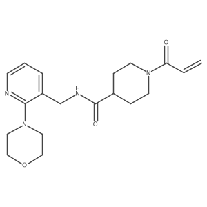 N-[(2-Morpholin-4-ylpyridin-3-yl)methyl]-1-prop-2-enoylpiperidine-4-carboxamide结构式