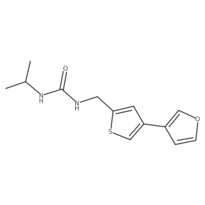 1-{[4-(Furan-3-yl)thiophen-2-yl]methyl}-3-(propan-2-yl)urea结构式