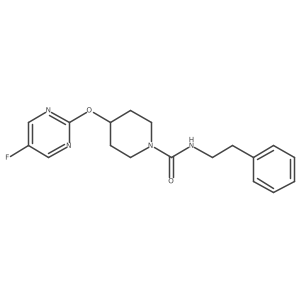 4-[(5-fluoropyrimidin-2-yl)oxy]-N-(2-phenylethyl)piperidine-1-carboxamide Structure