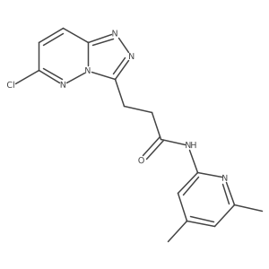 3-{6-chloro-[1,2,4]triazolo[4,3-b]pyridazin-3-yl}-N-(4,6-dimethylpyridin-2-yl)propanamide结构式