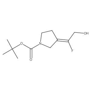 Tert-butyl 3-(1-fluoro-2-hydroxyethylidene)pyrrolidine-1-carboxylate Structure