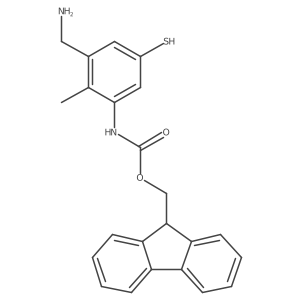(9H-fluoren-9-yl)methyl N-[3-(aminomethyl)-2-methyl-5-sulfanylphenyl]carbamate结构式