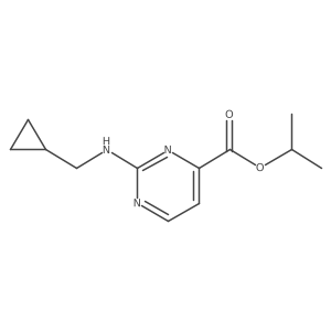 Propan-2-yl 2-[(cyclopropylmethyl)amino]pyrimidine-4-carboxylate Structure