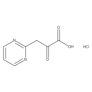 2-Oxo-3-(pyrimidin-2-yl)propanoic acid hydrochloride Structure