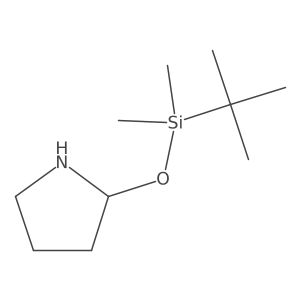 2-[[(1,1-Dimethylethyl)dimethylsilyl]oxy]pyrrolidine结构式