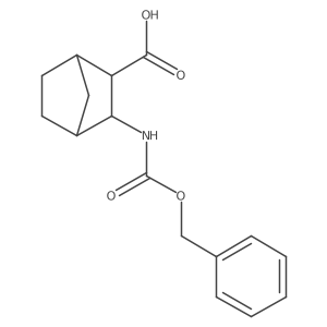 rac-(1R,2R,3R,4S)-3-{[(benzyloxy)carbonyl]amino}bicyclo[2.2.1]heptane-2-carboxylic acid结构式