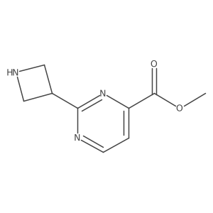Methyl 2-(azetidin-3-yl)pyrimidine-4-carboxylate Structure