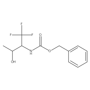 rac-benzyl N-[(2R,3S)-1,1,1-trifluoro-3-hydroxybutan-2-yl]carbamate结构式