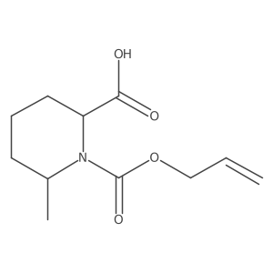 6-Methyl-1-[(prop-2-en-1-yloxy)carbonyl]piperidine-2-carboxylic acid Structure