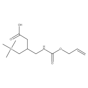 4-{[(Prop-2-en-1-yloxy)carbonyl]amino}-3-[(trimethylsilyl)methyl]butanoic acid Structure