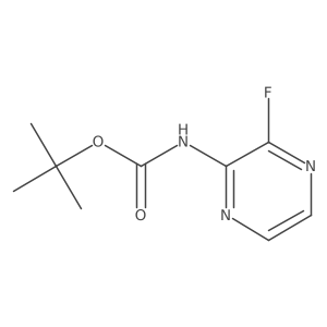 tert-butyl N-(3-fluoropyrazin-2-yl)carbamate Structure