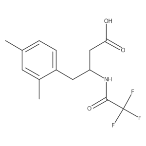 4-(2,4-Dimethylphenyl)-3-(2,2,2-trifluoroacetamido)butanoic acid Structure
