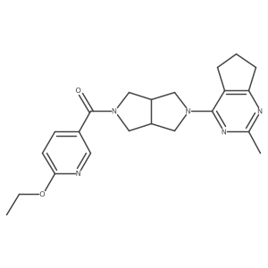 2-ethoxy-5-(5-{2-methyl-5H,6H,7H-cyclopenta[d]pyrimidin-4-yl}-octahydropyrrolo[3,4-c]pyrrole-2-carbonyl)pyridine Structure