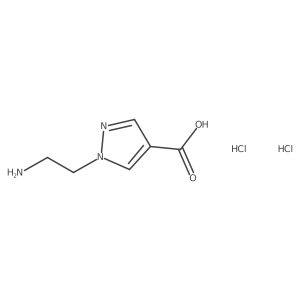 1-(2-aminoethyl)-1H-pyrazole-4-carboxylic acid dihydrochloride Structure