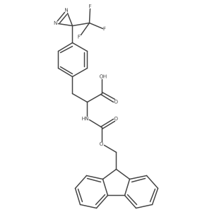 2-(9H-fluoren-9-ylmethoxycarbonylamino)-3-[4-[3-(trifluoromethyl)diazirin-3-yl]phenyl]propanoic acid Structure