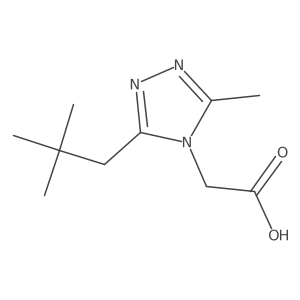 2-[3-(2,2-dimethylpropyl)-5-methyl-4H-1,2,4-triazol-4-yl]acetic acid结构式