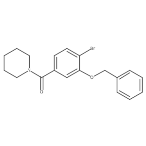 (3-(Benzyloxy)-4-bromophenyl)(piperidin-1-yl)methanone Structure