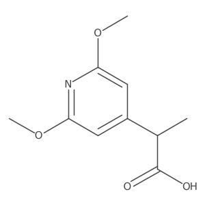 2-(2,6-Dimethoxypyridin-4-yl)propanoic acid结构式