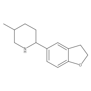 rel-(2R,5S)-2-(2,3-Dihydrobenzofuran-5-yl)-5-methylpiperidine结构式