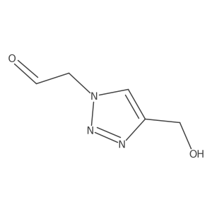 2-[4-(hydroxymethyl)-1H-1,2,3-triazol-1-yl]acetaldehyde结构式