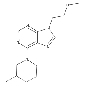 9-(2-methoxyethyl)-6-(3-methylpiperidin-1-yl)-9H-purine Structure