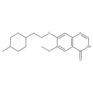 7-(2-(1-Methylpiperidin-4-yl)ethoxy)-6-methoxy-3,4-dihydroquinazolin-4-one结构式