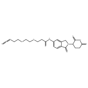 Lenalidomide-5'-CO-PEG2-C2-azide结构式