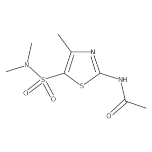 N-[5-[(dimethylamino)sulfonyl]-4-methyl-2-thiazolyl]acetamide Structure