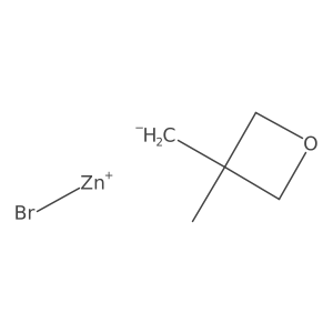 [(3-Methyloxetan-3-yl)methyl]zinc bromide, 0.50 M in THF Structure