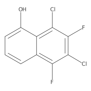 6,8-Dichloro-5,7-difluoro-1-naphthalenol Structure